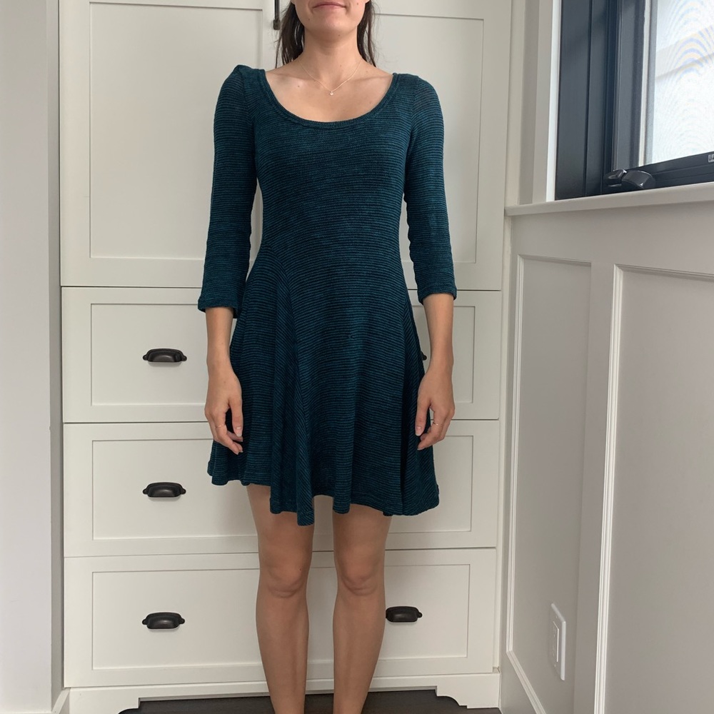 Sweater Dress with black slip included